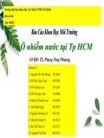 Ô nhiễm nước tp Hồ Chí Minh