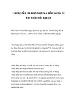 Hướng dẫn thi hành luật bảo hiểm xã hội về bảo hiểm thất nghiệp 