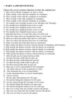 SENTENCE TRANSFORMATION