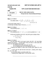 DECHINH THUC TOAN DAI TRA TUYEN VAO CHUYEN 2004-2005