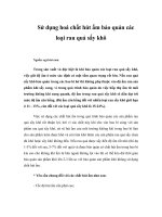 Sử dụng hoá chất hút ẩm bảo quản các loại rau quả sấy khô 