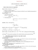 ĐỀ THI THỬ ĐẠI HỌC MÔN TOÁN ĐỀ SỐ 142