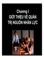 Quản trị nguồn nhân lực  chương 1 