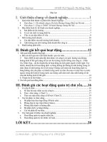 Đánh giá kết quả hoạt động của Công ty TNHH  lữ hành Hương Giang Hà Nội