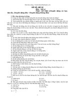 Đề kiểm tra vật lý 8 ME02