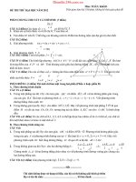 ĐỀ THI THỬ ĐẠI HỌC CAO ĐẲNG MÔN TOÁN 2012