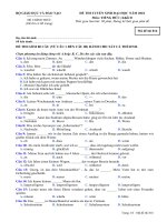 ĐỀ THI TUYỂN SINH ĐẠI HỌC NĂM 2010 Môn: TIẾNG ĐỨC; Khối D mã 816 