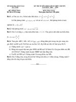 De thi vao Chuyen 10 Tinh ha Tinh 2009 - 2010