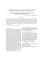 MỘT SỐ TÍNH CHẤT ĐẤT VÙNG QUY HOẠCH TRỒNG CÂY THUỐC XÃ LŨNG CAO - HUYỆN BÁ THƯỚC - TỈNH THANH HÓA