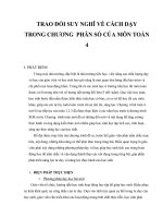Dạy phân số trong Toán 4