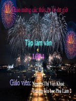 Luyện tập miêu tả đồ vật