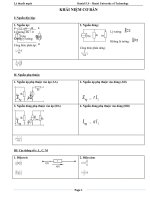 ÔN tập lý THUYẾT MẠCH