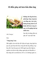 10 điều phụ nữ hơn hẳn đàn ông 