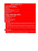 Bài 9. Thực hành làm món súp ngô cua