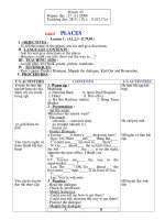 Đề thi Anh 7 HKI+ Ma trận