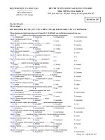 ĐỀ THI TUYỂN SINH CAO ĐẲNG NĂM 2009 Môn: TIẾNG NGA; Khối: D mã đề 247 