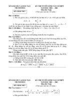 De thi vao 10 THPT Tinh Thanh Hoa tu 2000 - 2008