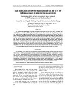 ĐáNH GIá KHả NĂNG KếT HợP TíNH TRạNG NĂNG SUấT CủA MộT Số Tổ HợP NGÔ RAU LAI DIALLEL Vụ XUÂN 2007 TạI GIA LÂM, Hà NộI