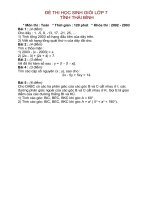 ĐỀ THI HỌC SINH GIỎI LỚP 7 TỈNH THÁI BÌNH