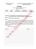 KỲ THI GIẢI TOÁN TRÊN MÁY TÍNH CẦM TAY SÓC TRĂNG Khoá thi ngày 28/11/2010 MÔN SINH HỌC