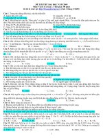 Đề thi của Trường trực tuyến lần 3 tháng 5/2009