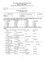 Đề thi học sinh giỏi 08-09