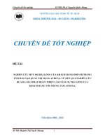 NGHIÊN cứu mức độ hài LÒNG của KHÁCH HÀNG đối với TRUNG tâm đào tạo QUẢN TRỊ MẠNG ATHENA  từ kết QUẢ NGHIÊN cứu đưa RA GIAỈ PHÁP HOÀN THIỆN TĂNG sự hài LÒNG của KHÁCH HÀNG 