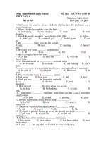 de thi thu vao lop 10 lan 1- chung