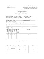 THẺ TÀI SẢN CỐ ĐỊNH