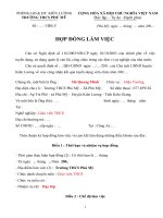 Mẫu hợp đồng làm việc