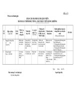 MẪU BÁO CÁO DANH SÁCH GIÁO VIÊN ĐÁNH GIÁ TRÌNH ĐỘ TIẾNG ANH NHÂN VIÊN HÀNG KHÔNG