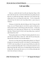 Tiểu luận môn lý thuyết thống kê