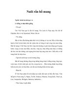 Nuôi rắn hổ mang 