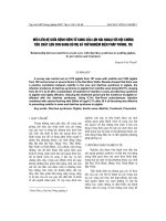 mối liên hệ giữa bệnh viêm tử cung của lợn nái ngoại với hội chứng tiêu chảy lợn con đang bú mẹ và thử nghiệm biện pháp phòng, trị