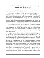 MỘT SỐ VẤN ĐỀ VỀ HOẠT ĐỘNG DỊCH VỤ NGÂN HÀNG TẠI SỞ GIAO DỊCH NHCT VIỆT NAM 