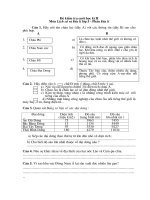 Đề khảo sát cuối kỳ 2 môn Địa lí & Lịch sử lớp 5 năm học 2008-2009