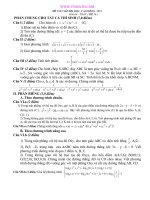 ĐỀ THI THỬ ĐẠI HỌC, CAO ĐẲNG  2012 Môn thi : TOÁN  ( ĐỀ 76 )