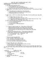 BÀI TẬP TRẮC NGHIỆM SINH 9