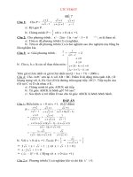 Bộ đề & ĐA ôn thi vào lớp 10 THPT môn Toán Đề số 10