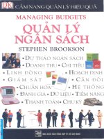 Cẩm nang quản lý hiệu quả   quản lý ngân sách 