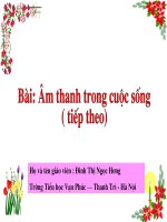 Am thanh trong cuoc song ( tiep theo)