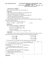 Đề thi HSG Sinh Học 9 Yên Mỹ _ 06-07