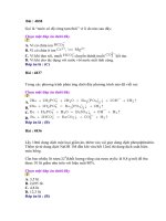 Bộ đề trắc nghiệm-Đáp án số 103 môn Hóa