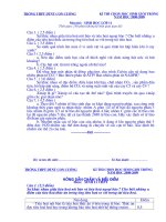 Đề thi và đáp án HSG trường K11 năm học 2008-2009