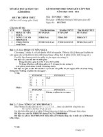 ĐỀ THI CHỌN HỌC SINH GIỎI CẤP TỈNH LÂM ĐỒNG NĂM HỌC 2010 – 2011 Môn: TIN HỌC- THCS