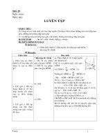 Giáo án  HH 9 (3 cột T 29)