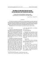 ảNH HƯởNG CủA LƯƠNG KHÔ Bổ SUNG BộT RAU NGóT, BộT DịCH NấM MEN BIA THUỷ PHÂN ĐếN SứC KHOẻ Bộ ĐộI