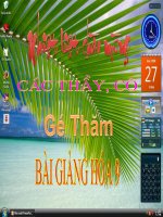 BÀI GIẢNG HÓA 9 (tiết 9)