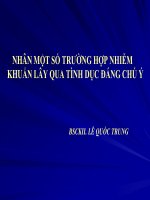 Nhiễm khuẩn lây qua đường tình dục
