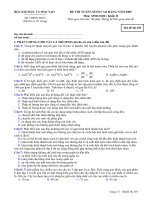 ĐỀ THI TUYỂN SINH CAO ĐẲNG NĂM 2009 Môn: SINH HỌC; Khối: B mã đề  493 